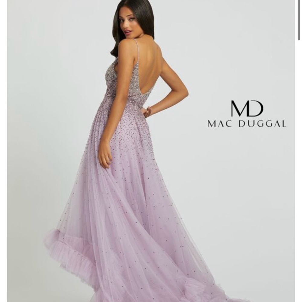 Mac Duggal Lavender Gown - Picture 2 of 8